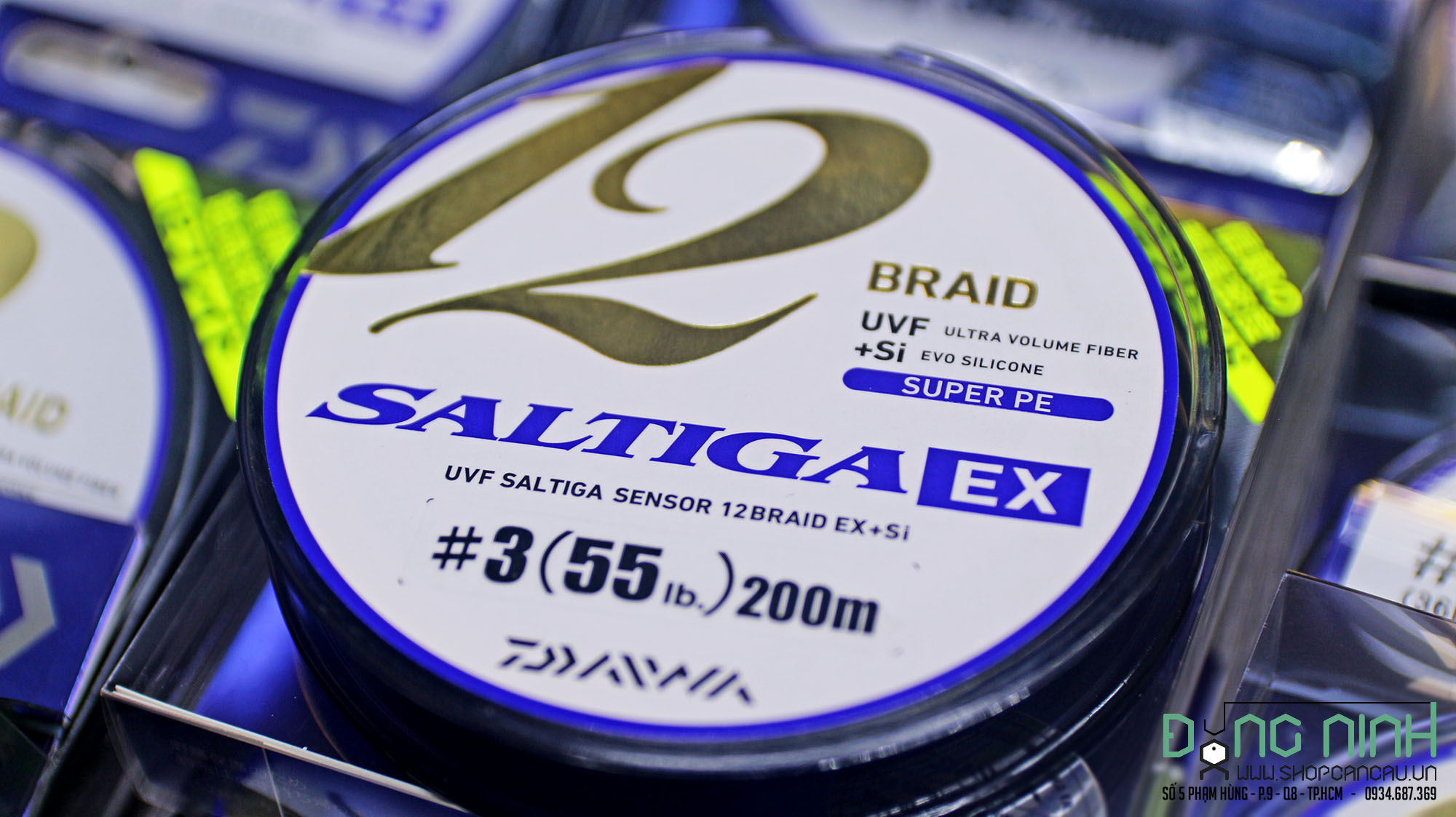 Tresse Daiwa Saltiga Sensor 12 Br – UVF – 0.6-10 – Multicolore – Japon